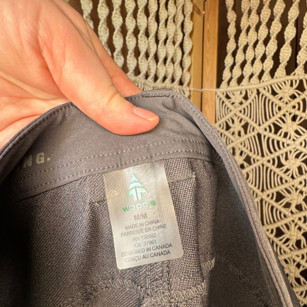 Woods Brand outdoor pants - size Medium; used condition